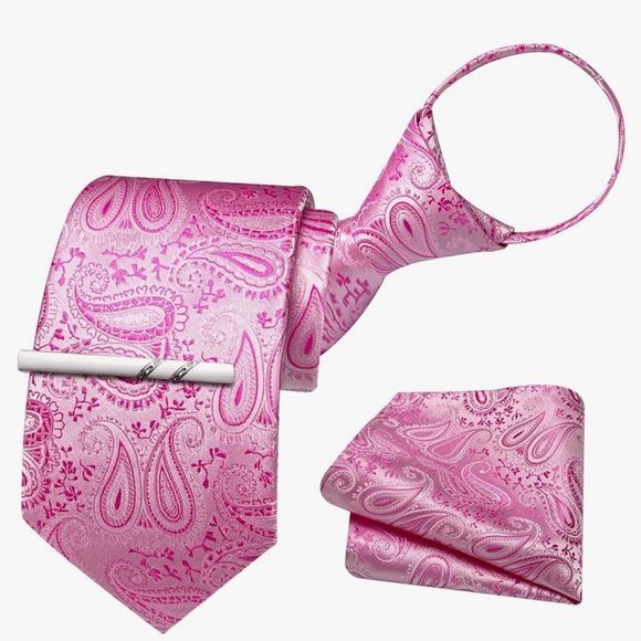 Adult and Child matching tie sets with hankerchiefs and one set of cuff links - Picture 2 of 2